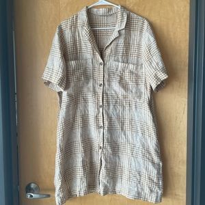 Everlane Linen Workwear Dress Size M